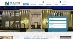 Desktop Screenshot of amelectricandlighting.com